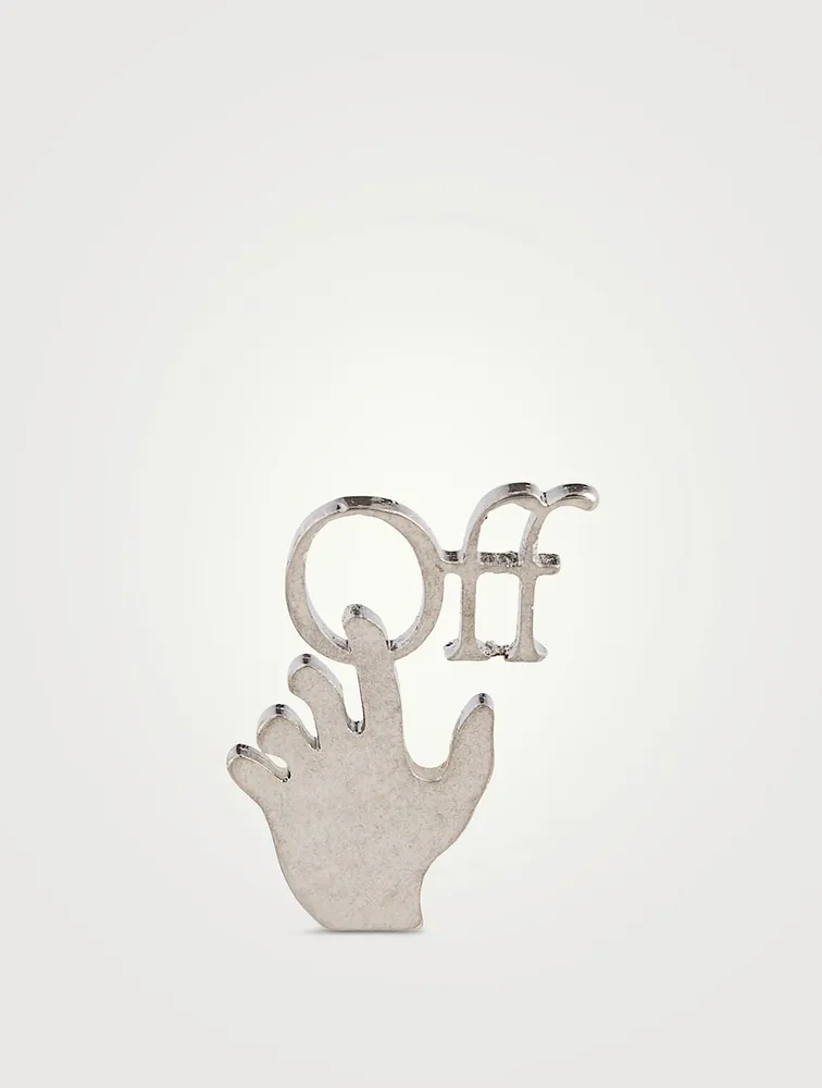 Mini Hand Off Mono Earring