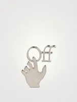 Mini Hand Off Mono Earring