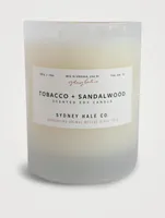 Tobacco & Sandalwood Scented Soy Candle