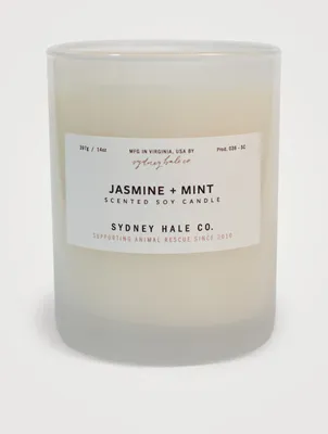 Jasmine & Mint Scented Soy Candle