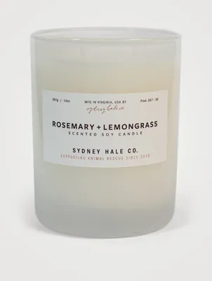 Rosemary & Lemongrass Scented Soy Candle