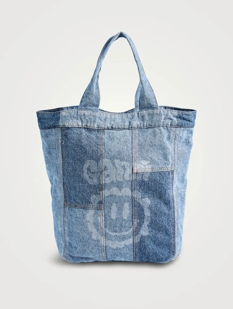 Patchwork Denim Tote Bag