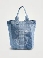 Patchwork Denim Tote Bag
