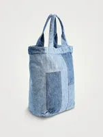 Patchwork Denim Tote Bag