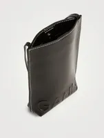 Banner Recycled Leather Crossbody Phone Bag