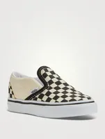 Checkerboard Slip-On Shoes