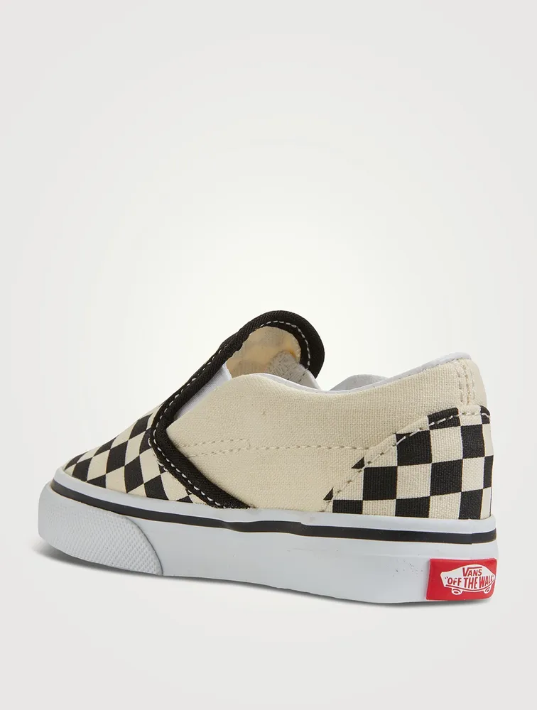 Checkerboard Slip-On Shoes