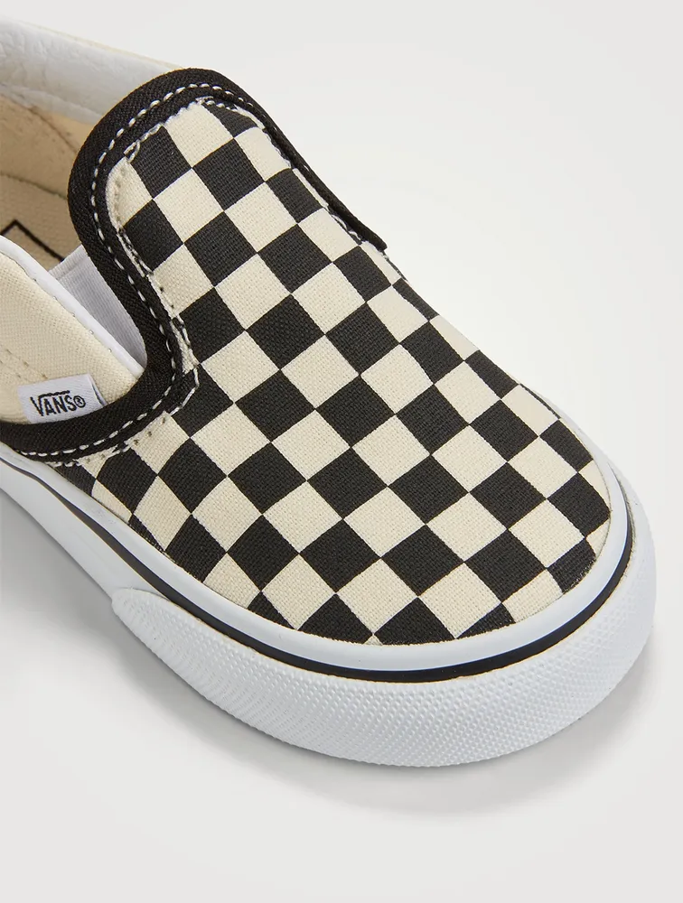 Checkerboard Slip-On Shoes