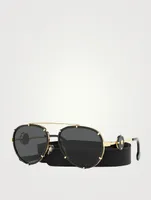 Aviator Sunglasses With Strap