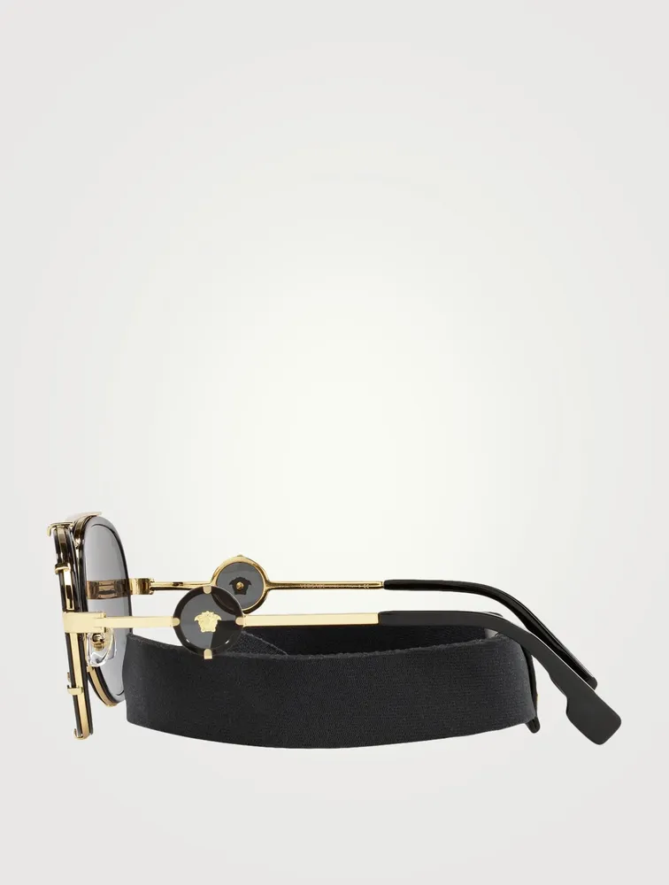 Aviator Sunglasses With Strap