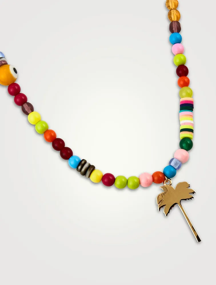 Palm Rainbow Long Necklace