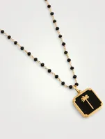 Palm Beaded Necklace