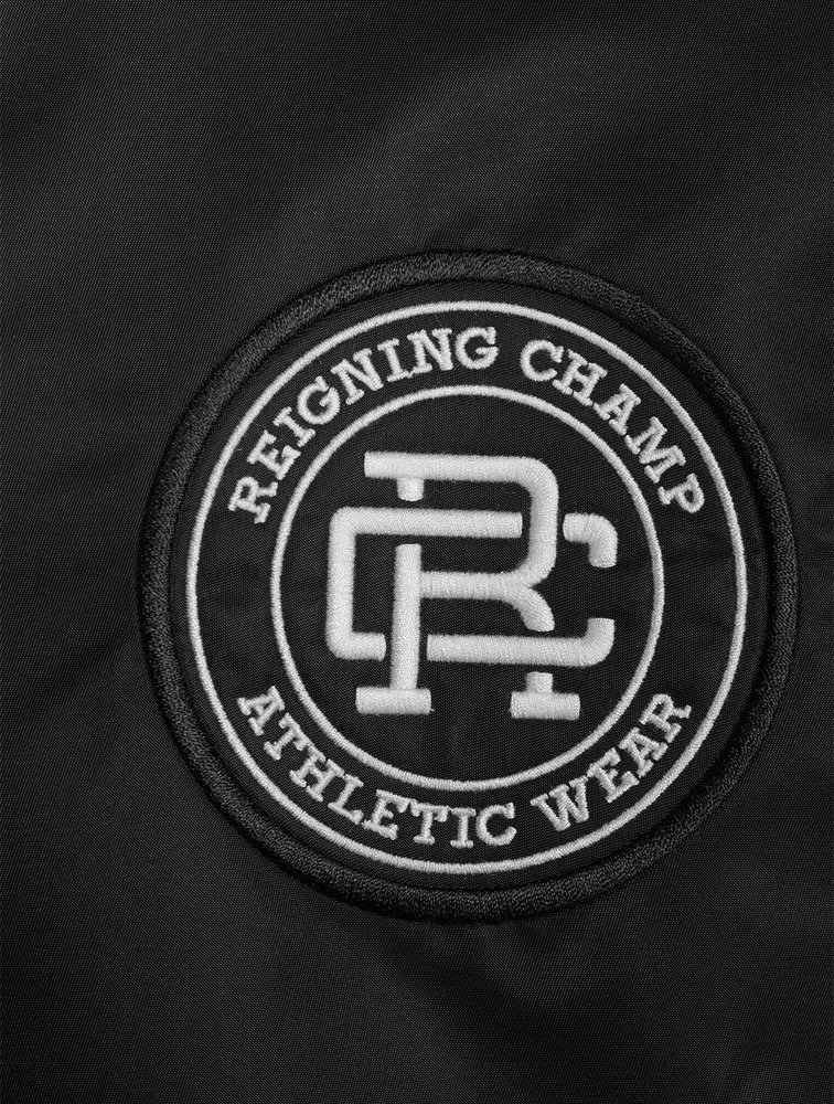 Satin Crest Logo Stadium Jacket