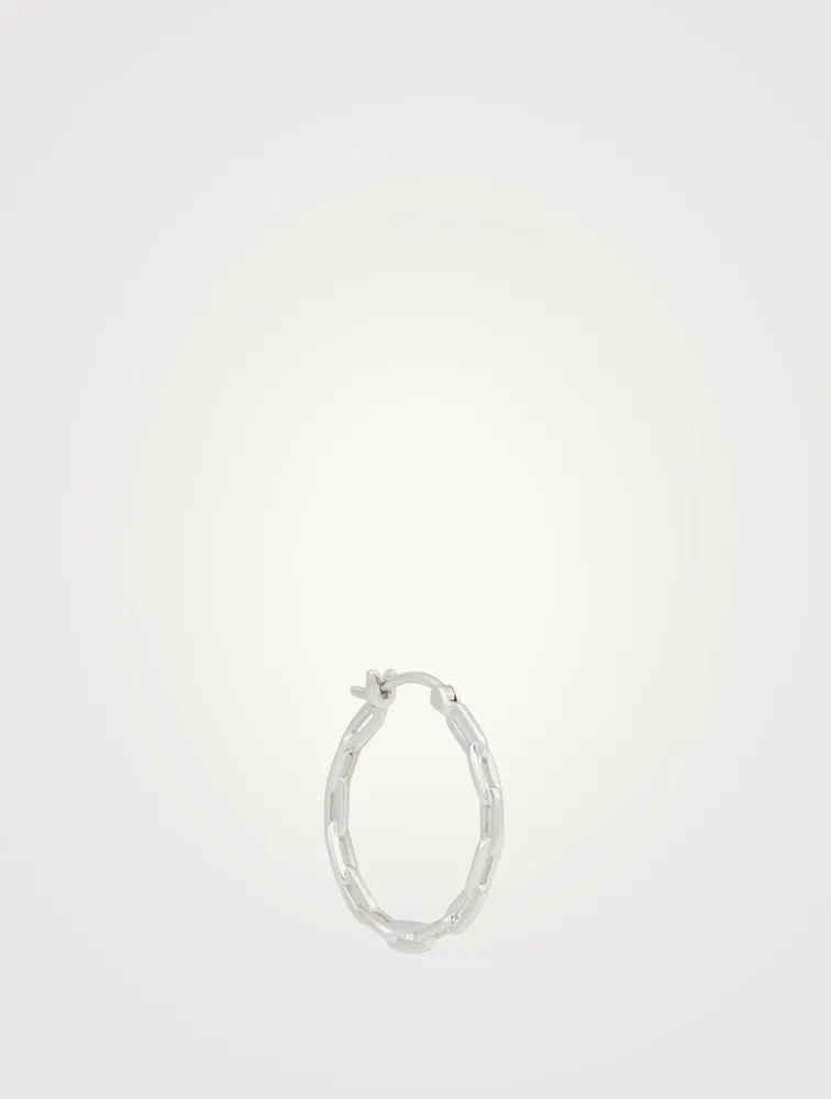 Gemma Sterling Silver Hoop Earring