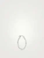 Gemma Sterling Silver Hoop Earring