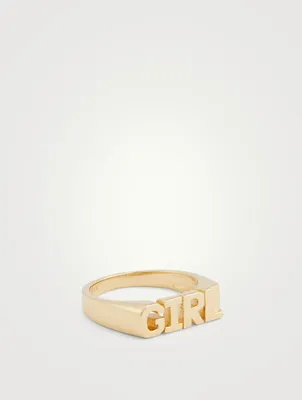 Girl Goldplated Ring