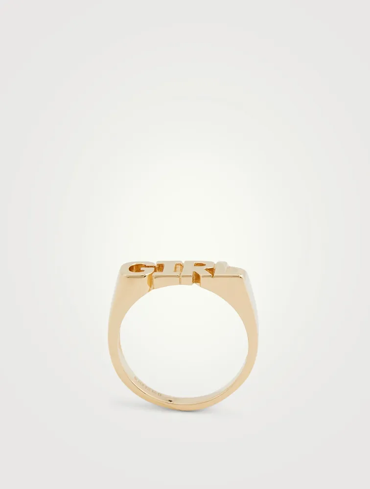 Girl Goldplated Ring