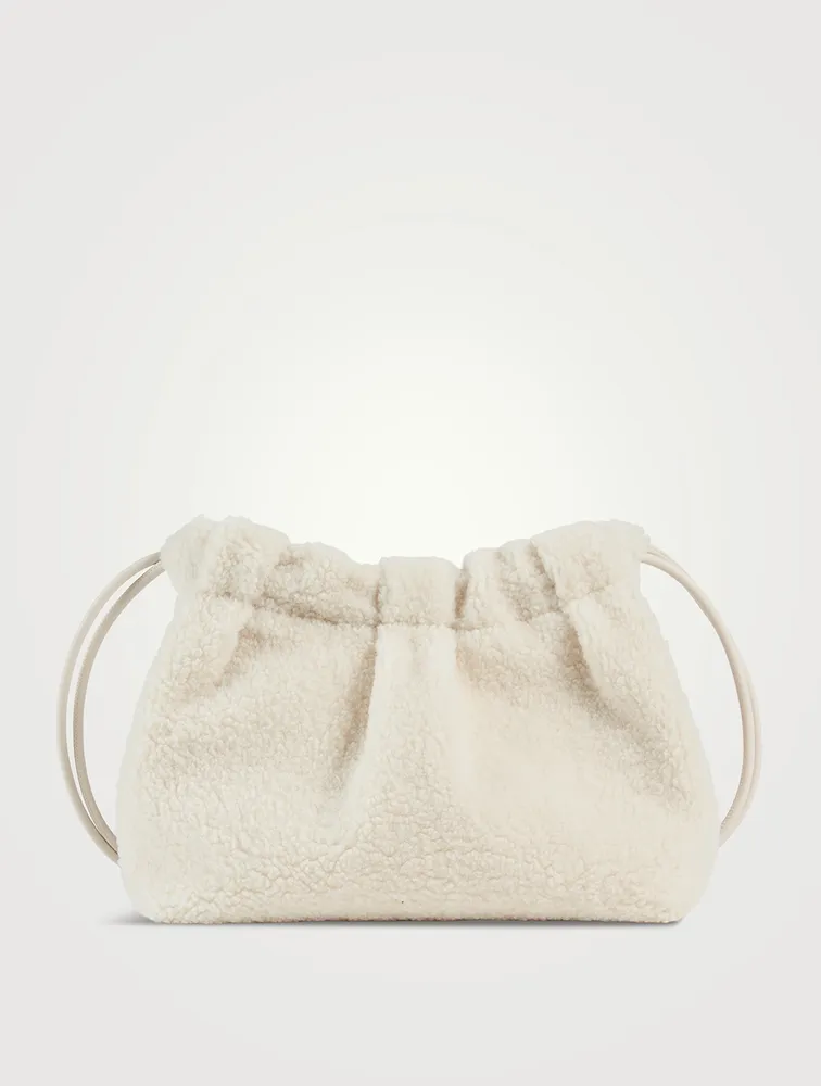 Thetis Faux Fur Drawstring Bucket Bag