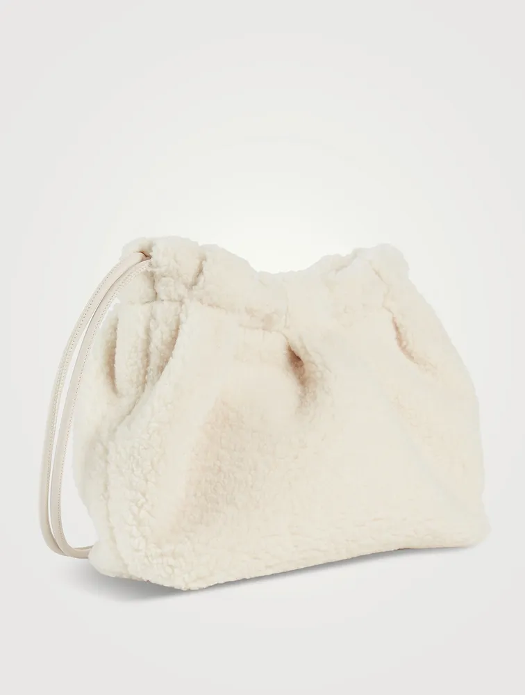 Thetis Faux Fur Drawstring Bucket Bag