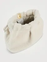 Thetis Faux Fur Drawstring Bucket Bag