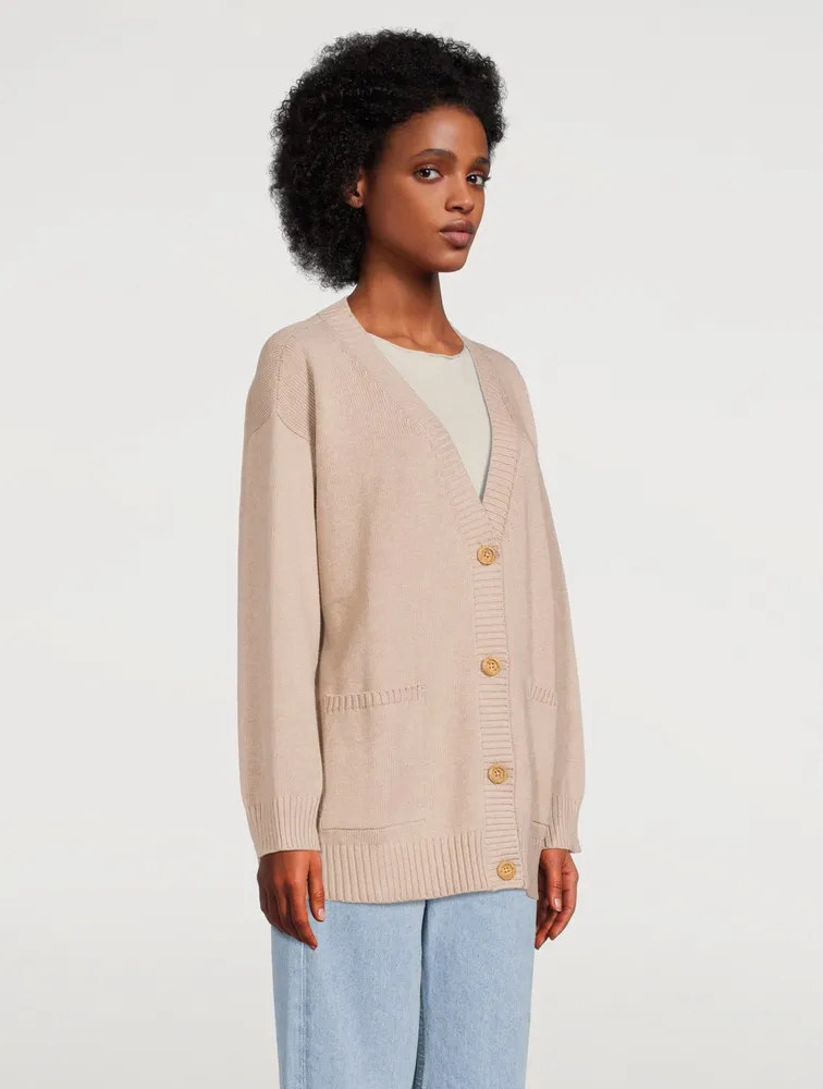 Dusk Cotton V-Neck Cardigan