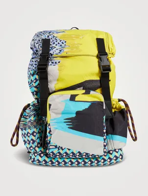 Nylon Printed Backpack
