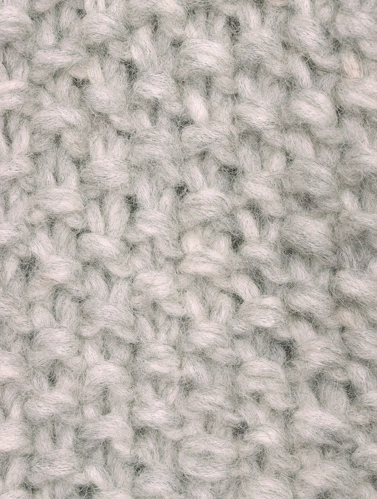 Pearl Pattern Alpaca-Blend Cardigan