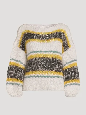 Big Striped Mohair Sweater