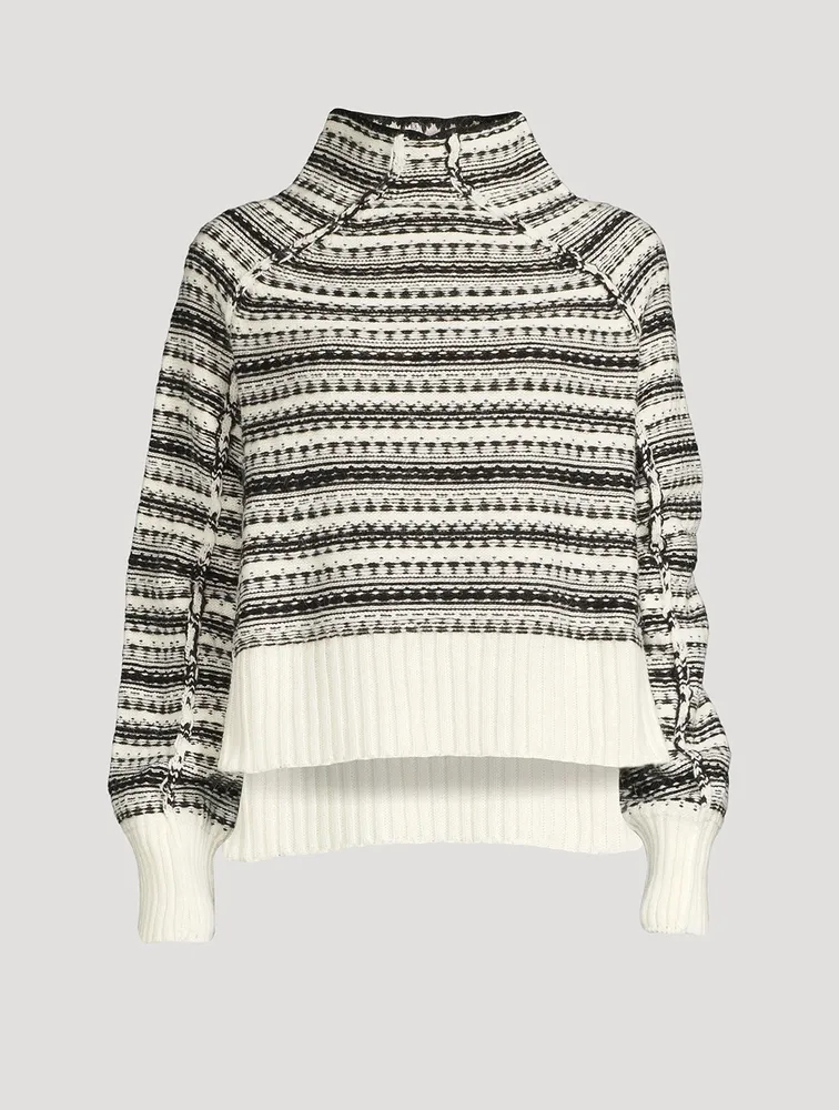 Reversed Jacquard Sweater