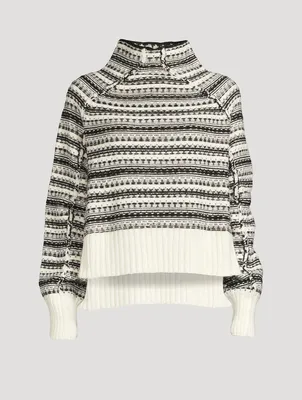 Reversed Jacquard Sweater