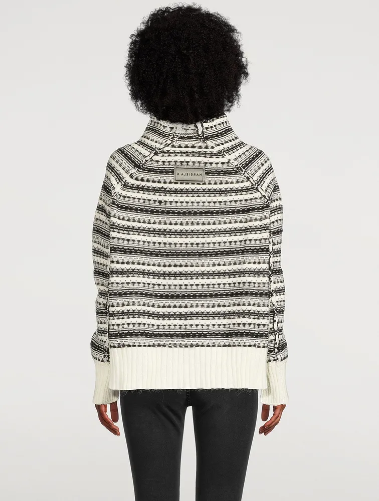 Reversed Jacquard Sweater