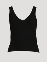 Cashmere V-Neck Tank Top