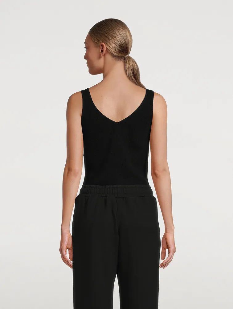 Cashmere V-Neck Tank Top