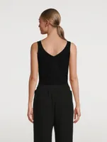 Cashmere V-Neck Tank Top