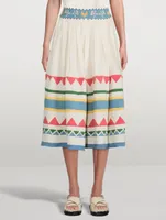 Roma Organic Linen Midi Skirt