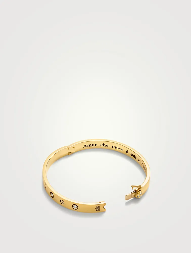 18K Gold Astrid Bracelet With Blue Sapphire And Diamonds