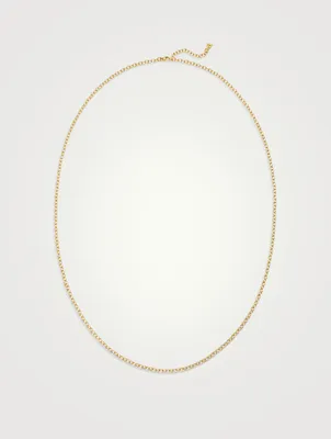 Extra Small 18K Oval Chain Necklace