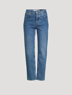 Anagram Pocket Tapered Jeans