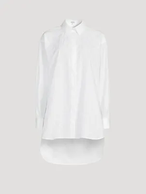 Cotton Anagram Oversized Shirt