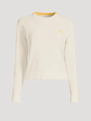 Wool And Cotton Anagram Sweater
