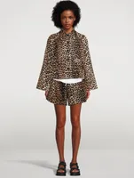 Linen Canvas Boxy Jacket