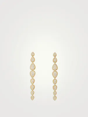 Serpent Bohème 18K Gold Pendant Earrings With Diamonds