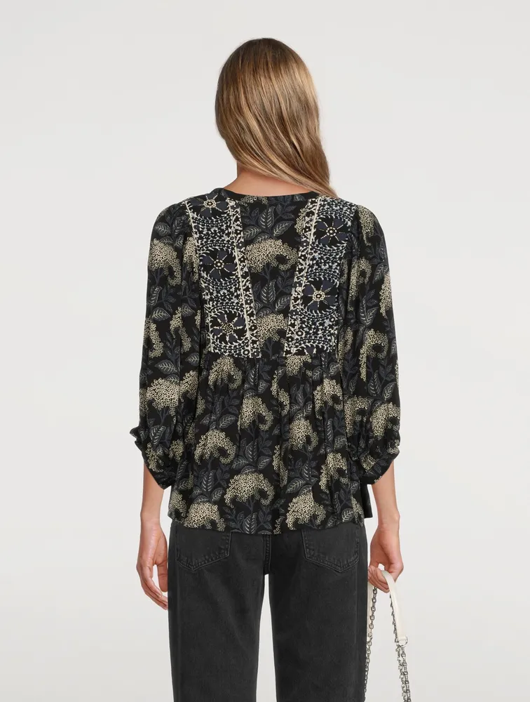 Garry Blouse Floral Print