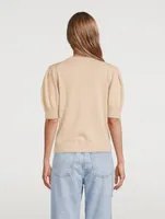 Mathis Wool And Cotton Short-Sleeve Sweater