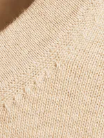 Mathis Wool And Cotton Short-Sleeve Sweater