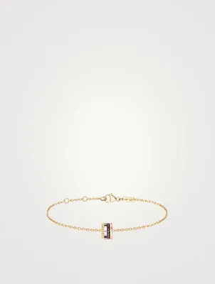 Quatre Classique Gold Bracelet With PVD And Diamonds