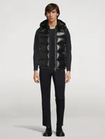 Bormes Quilted Down Vest With Hood