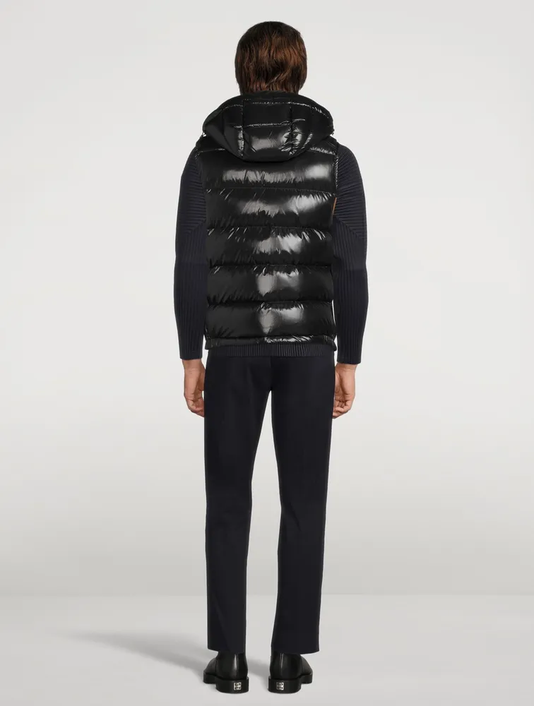 Bormes Quilted Down Vest With Hood