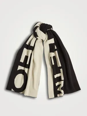 Wool Logo Scarf