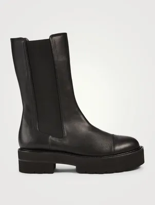 Presley Ultralift Leather Mid-Calf Chelsea Boots